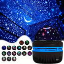 LED Starry Sky Night Lights USB Rotating Projector Lamp Magic Ball Moon Star Christmas Lights Home Room Atmosphere Decorations