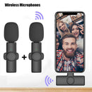 New Professional Wireless Lavalier Microphone for iPhone iPad Laptop Android Live Gaming Video Recording Interview Business Mic