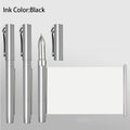 1PC Black Gel Pen with Retractable Blank Scroll ABS and Coated Paper Ballpoint Pen Pull-out Paper Ballpoint Pen Study Stationery