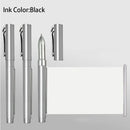 1PC Black Gel Pen with Retractable Blank Scroll ABS and Coated Paper Ballpoint Pen Pull-out Paper Ballpoint Pen Study Stationery