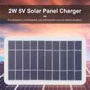 2W 5W Solar Panel With USB Waterproof Outdoor Hiking And Camping Portable Battery Mobile Phone Charging Bank Charging Panel 5V