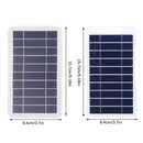 2W 5W Solar Panel With USB Waterproof Outdoor Hiking And Camping Portable Battery Mobile Phone Charging Bank Charging Panel 5V