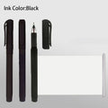 1PC Black Gel Pen with Retractable Blank Scroll ABS and Coated Paper Ballpoint Pen Pull-out Paper Ballpoint Pen Study Stationery
