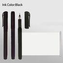 1PC Black Gel Pen with Retractable Blank Scroll ABS and Coated Paper Ballpoint Pen Pull-out Paper Ballpoint Pen Study Stationery