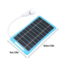 2W 5W Solar Panel With USB Waterproof Outdoor Hiking And Camping Portable Battery Mobile Phone Charging Bank Charging Panel 5V