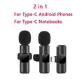 New Professional Wireless Lavalier Microphone for iPhone iPad Laptop Android Live Gaming Video Recording Interview Business Mic
