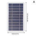 2W 5W Solar Panel With USB Waterproof Outdoor Hiking And Camping Portable Battery Mobile Phone Charging Bank Charging Panel 5V