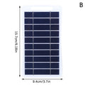 2W 5W Solar Panel With USB Waterproof Outdoor Hiking And Camping Portable Battery Mobile Phone Charging Bank Charging Panel 5V