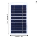 2W 5W Solar Panel With USB Waterproof Outdoor Hiking And Camping Portable Battery Mobile Phone Charging Bank Charging Panel 5V